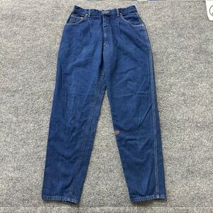 Lee Jeans Womens Size 16 Blue High Waisted Pleated Tapered Cotton